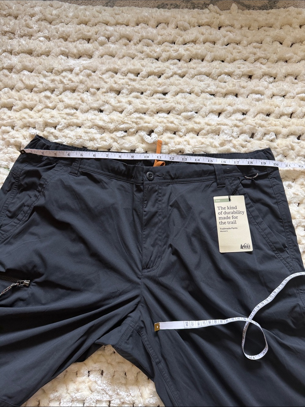 REI Co-op Trailmade Hiking Pants Women’s 20W Black NWT UPF 50+ Stretch - Picture 8 of 10